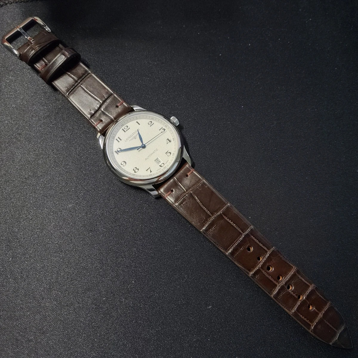 Handmade Brown Alligator Vietnam Minimalist Leather Watch Strap