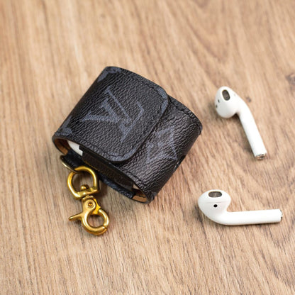 Authentic LV Leather AirPods Case – Handmade Limited Edition | Strapcrafted
