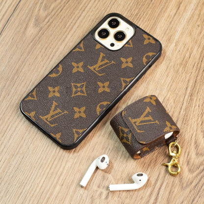 Authentic LV Leather AirPods Case – Handmade Limited Edition | Strapcrafted