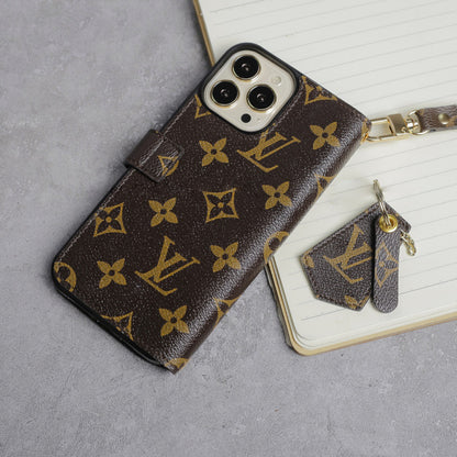 Handmade LV Canvas iPhone Wallet Case – Upcycled Luxury | Strapcrafted