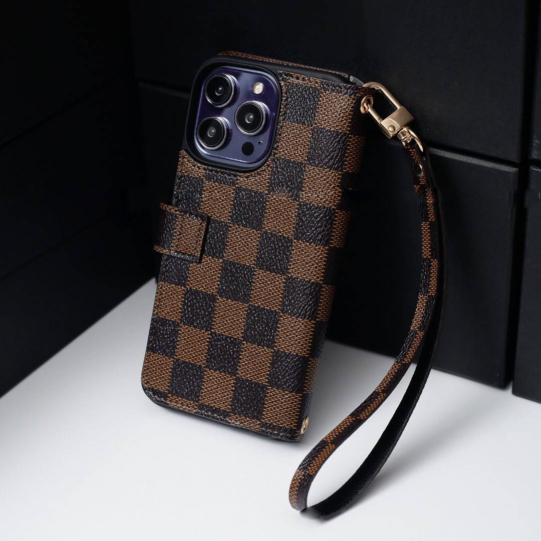 Handmade LV Canvas iPhone Wallet Case – Upcycled Luxury | Strapcrafted