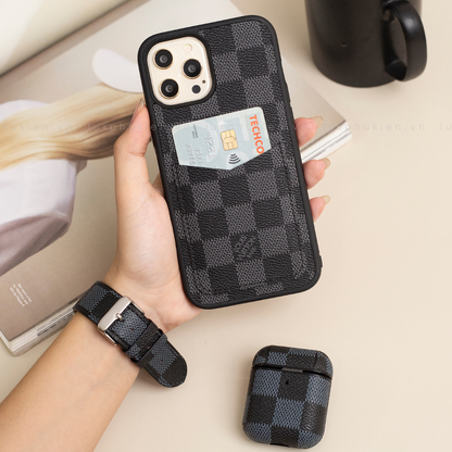 Authentic LV Canvas iPhone Wallet Case - Monogram Card Holder