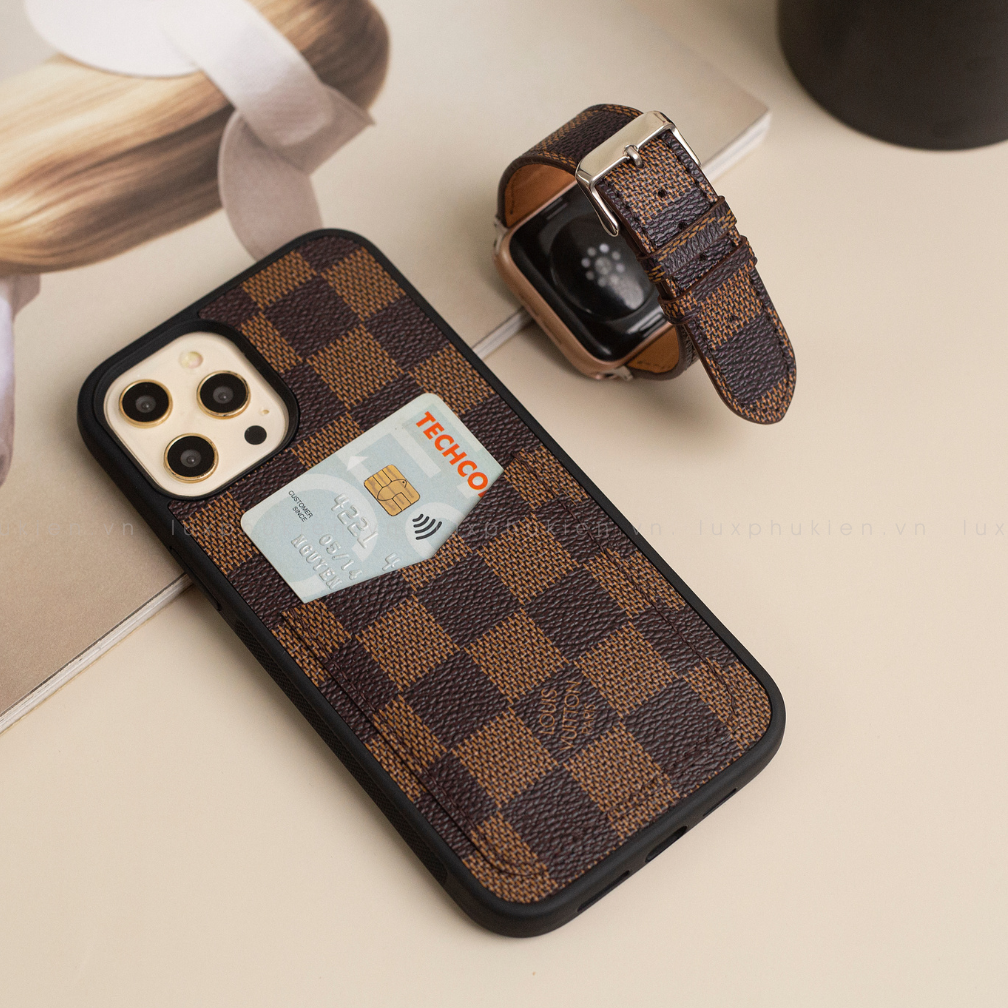 Authentic LV Canvas iPhone Wallet Case - Monogram Card Holder