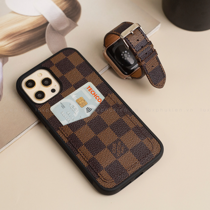 Authentic LV Canvas iPhone Wallet Case - Monogram Card Holder