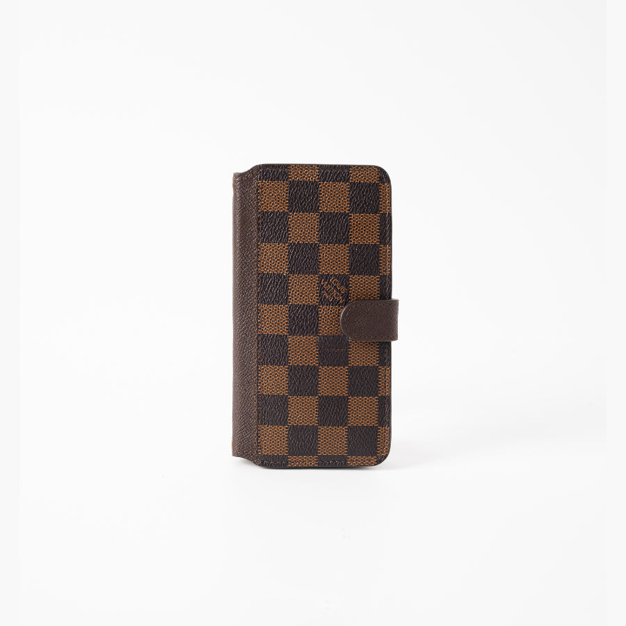 Authentic LV Brown Monogram Canvas iPhone Crossbody - Genuine Leather Wallet