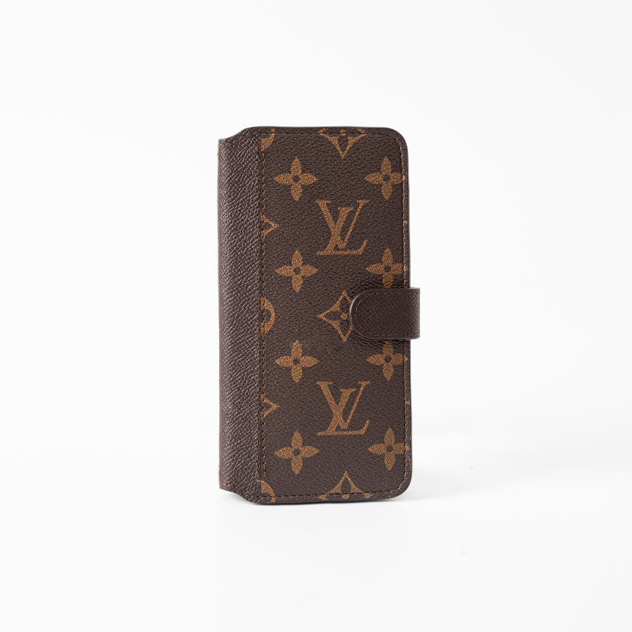 Authentic LV Brown Monogram Canvas iPhone Crossbody - Genuine Leather Wallet