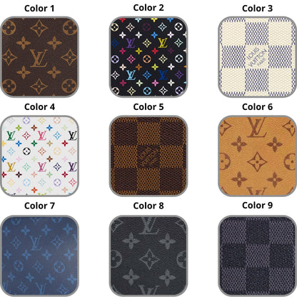 Handmade Luxury iPhone Wallet Case – Upcycled Designer Canvas with Card Slots