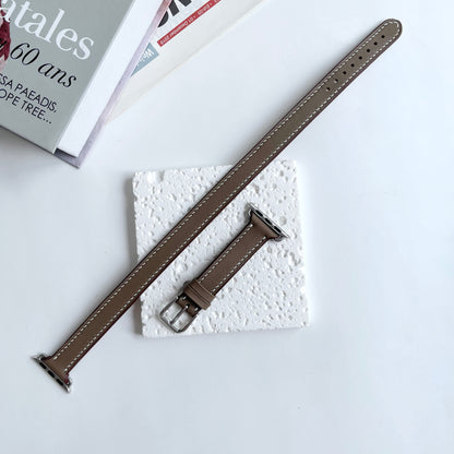 Double Wrap Leather Watch Band - Swift Leather Apple Watch Strap