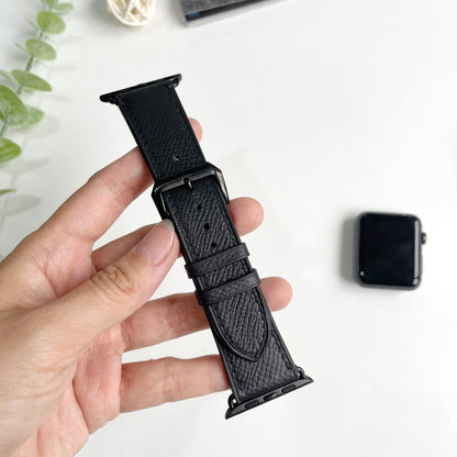 Handmade Epsom Leather Apple Watch Band - Luxury Textured Strap