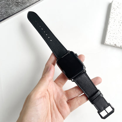 Handmade Epsom Leather Apple Watch Band - Luxury Textured Strap