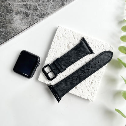 Handmade Epsom Leather Apple Watch Band - Luxury Textured Strap