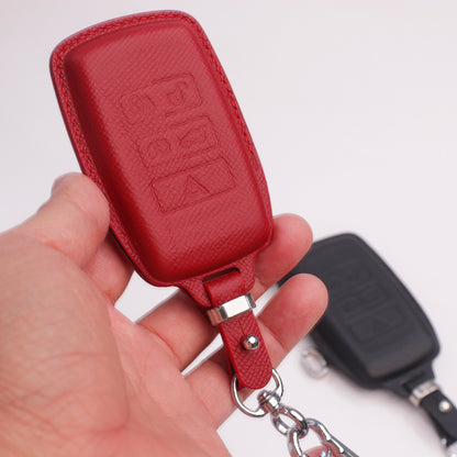 Handmade Epsom Leather Key Fob Case for Land Rover – Scratch Resistant & Luxury