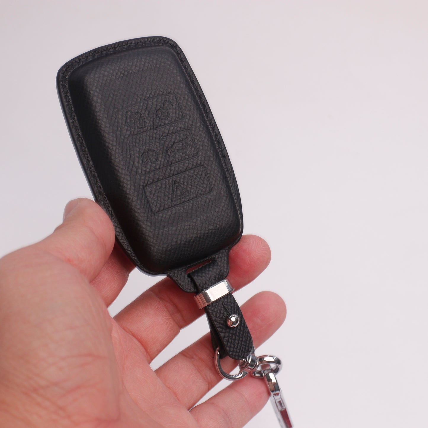 Handmade Epsom Leather Key Fob Case for Land Rover – Scratch Resistant & Luxury