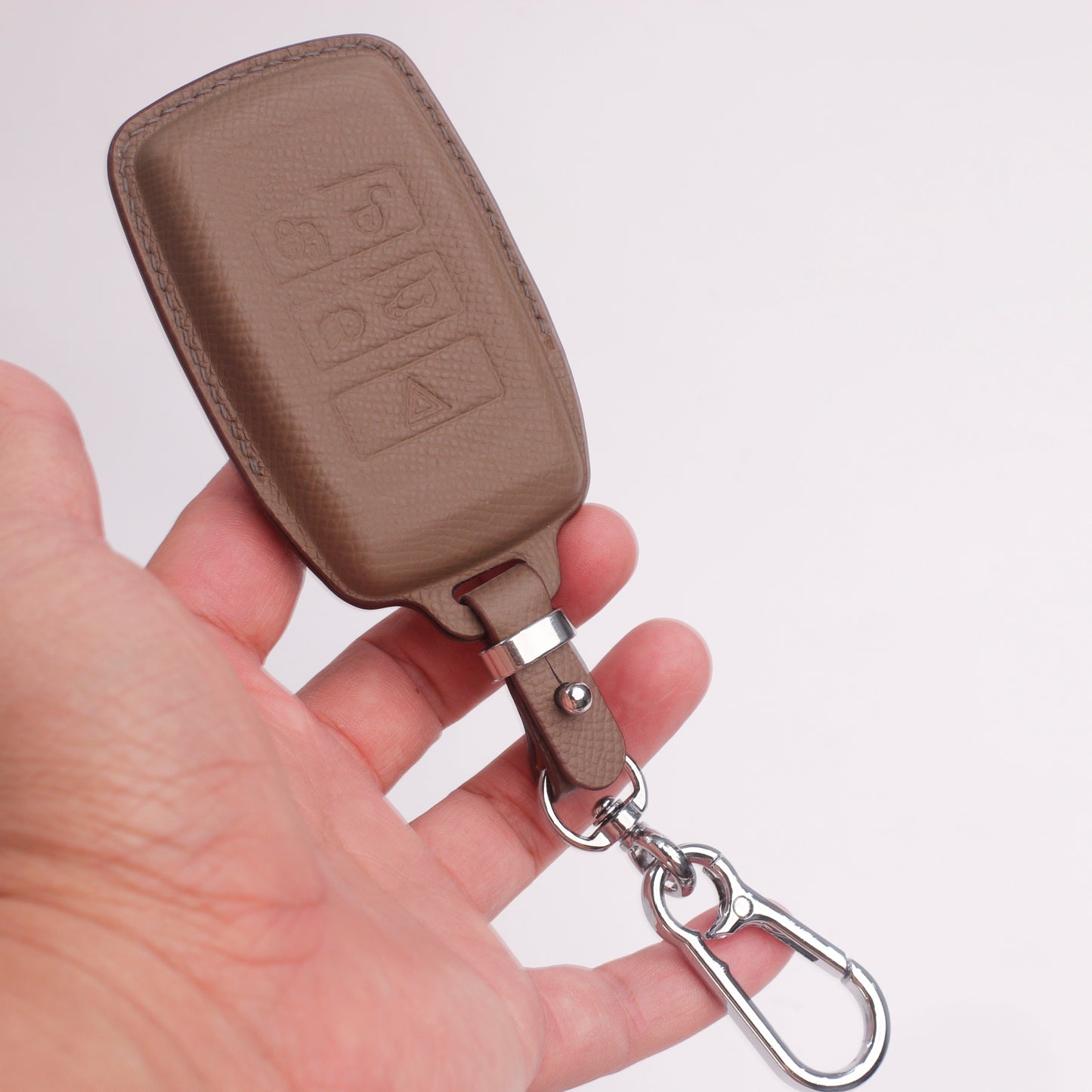 Handmade Epsom Leather Key Fob Case for Land Rover – Scratch Resistant & Luxury