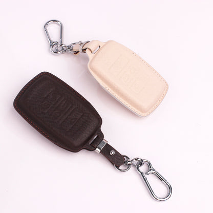 Handmade Epsom Leather Key Fob Case for Land Rover – Scratch Resistant & Luxury