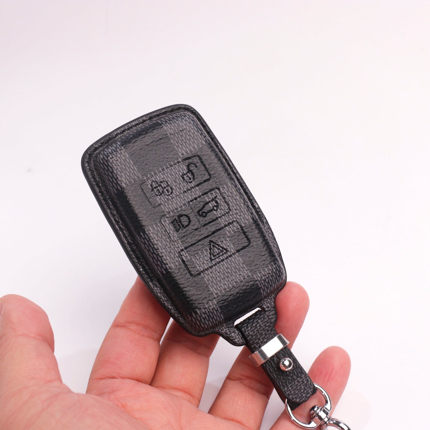 Handmade Upcycled Louis Vuitton Key Fob Case for Land Rover – Unique & Eco-Luxury