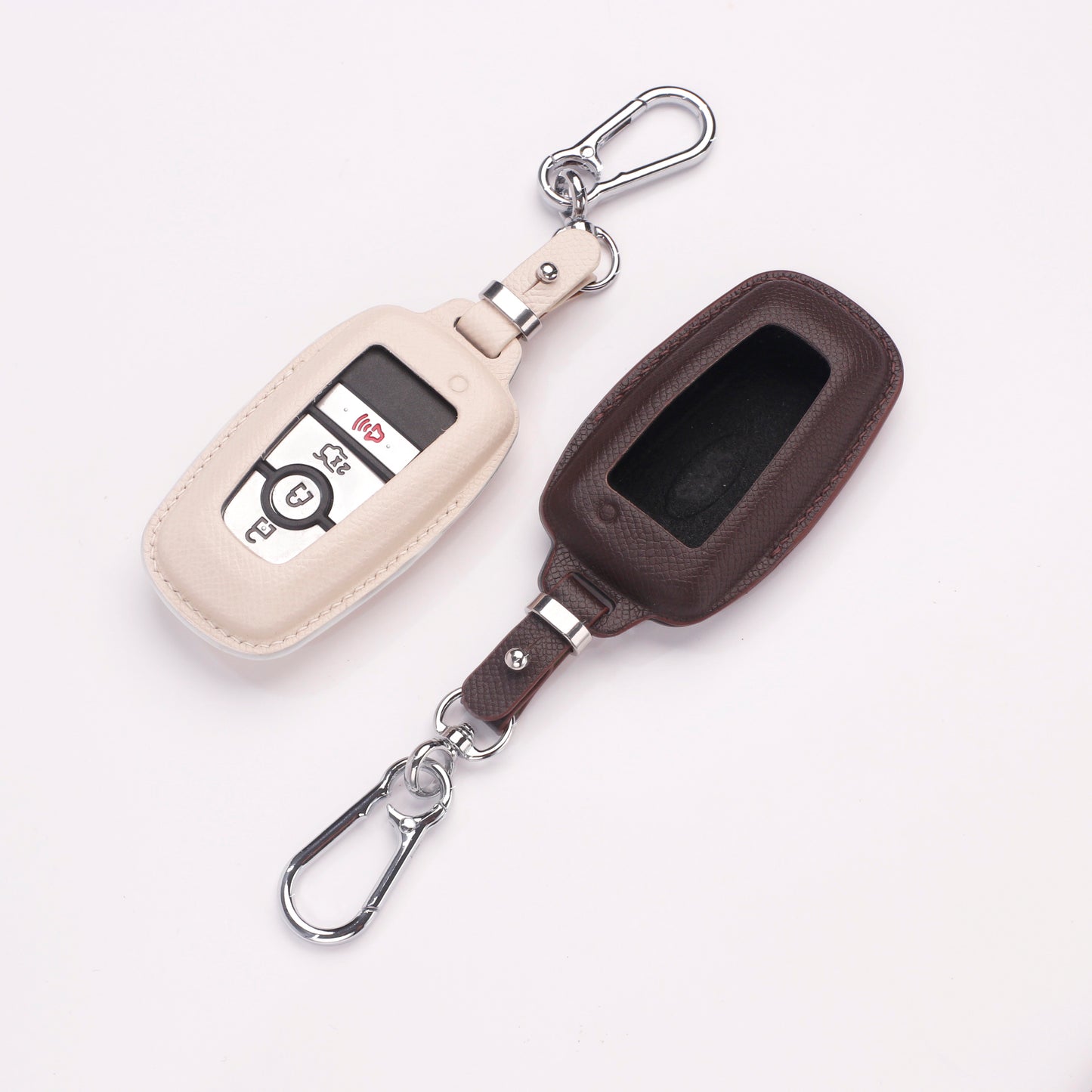 Handmade Epsom Leather Key Fob Case for Ford – Scratch Resistant & Luxury