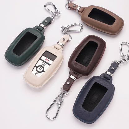 Handmade Epsom Leather Key Fob Case for Ford – Scratch Resistant & Luxury