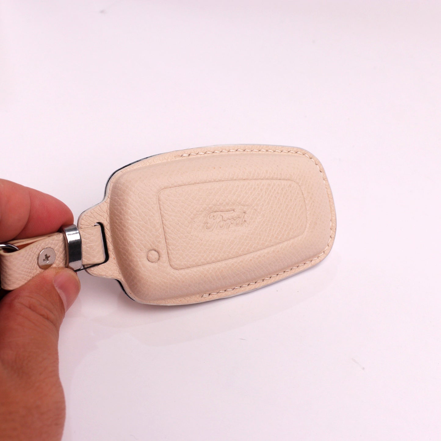 Handmade Epsom Leather Key Fob Case for Ford – Scratch Resistant & Luxury