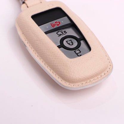 Handmade Epsom Leather Key Fob Case for Ford – Scratch Resistant & Luxury