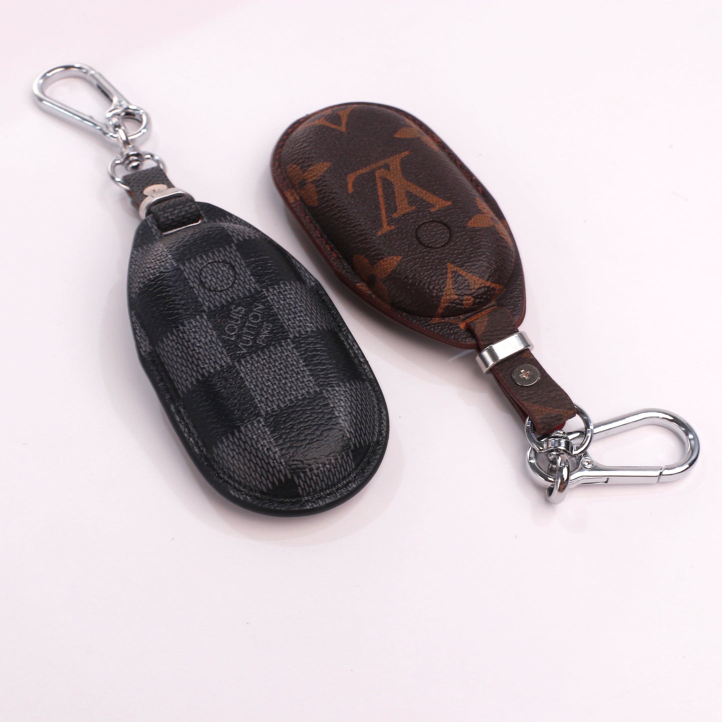 Handmade Upcycled Louis Vuitton Key Fob Case for Mercedes-Benz – Unique & Eco-Luxury