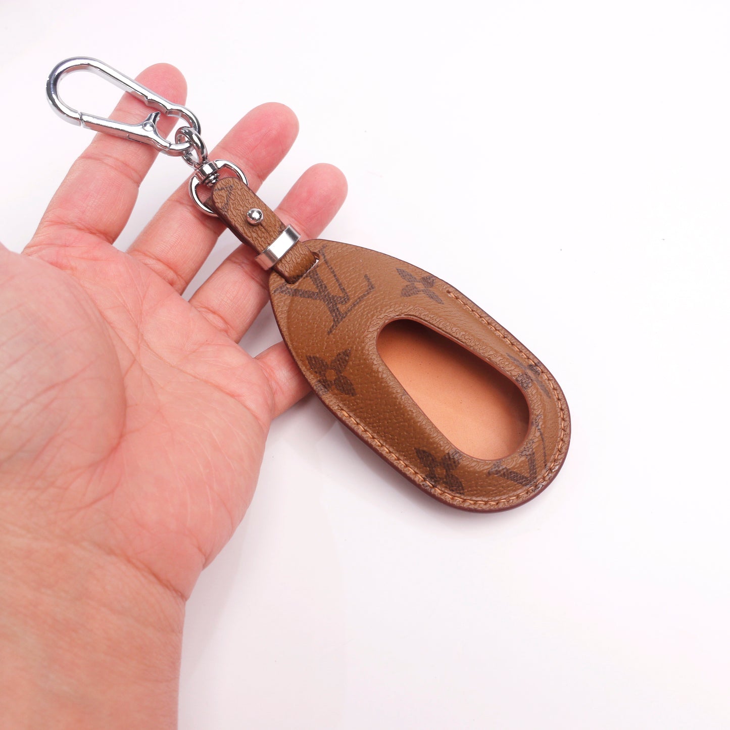 Handmade Upcycled Louis Vuitton Key Fob Case for Mercedes-Benz – Unique & Eco-Luxury