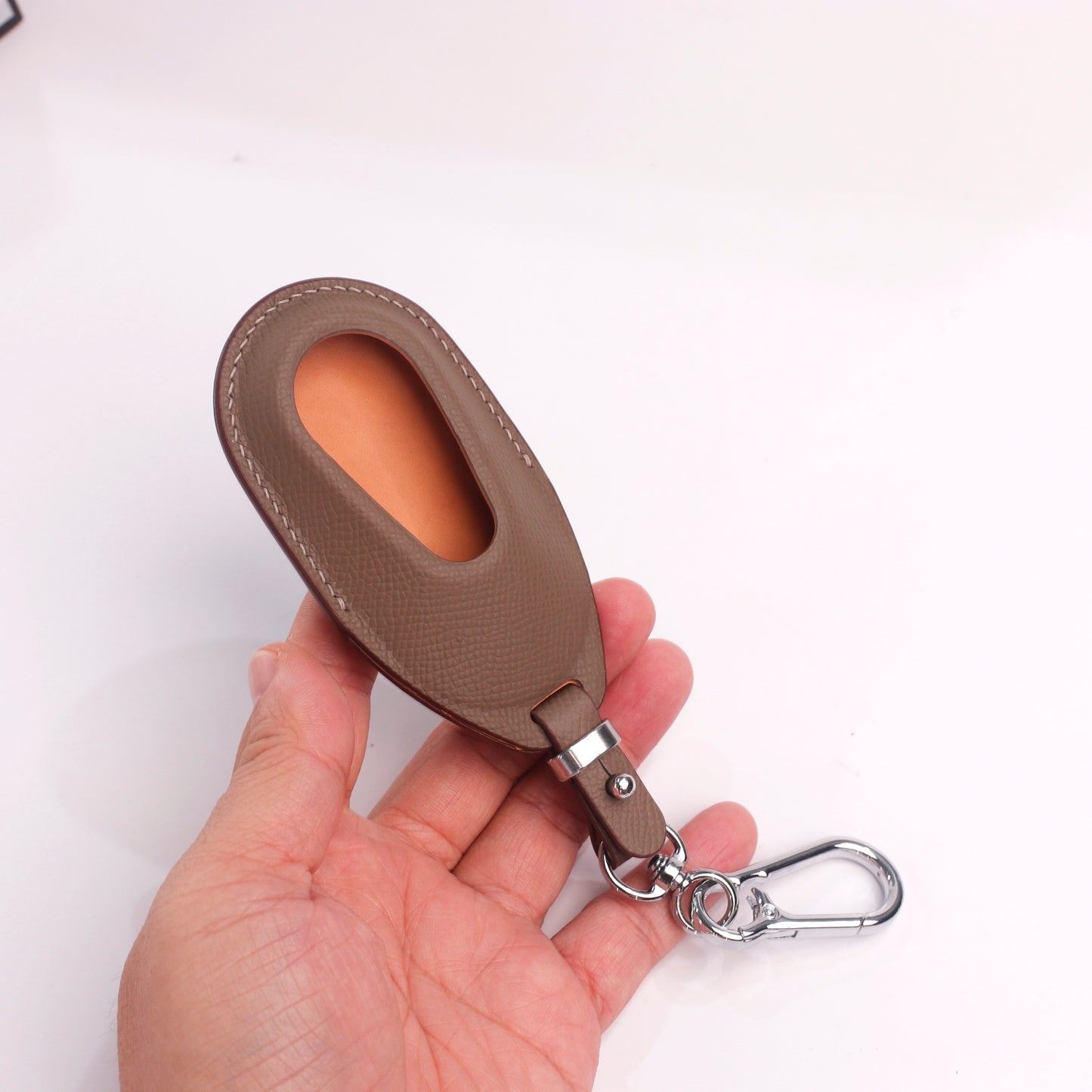 Handmade Epsom Leather Key Fob Case for Mercedes-Benz – Scratch Resistant & Luxury