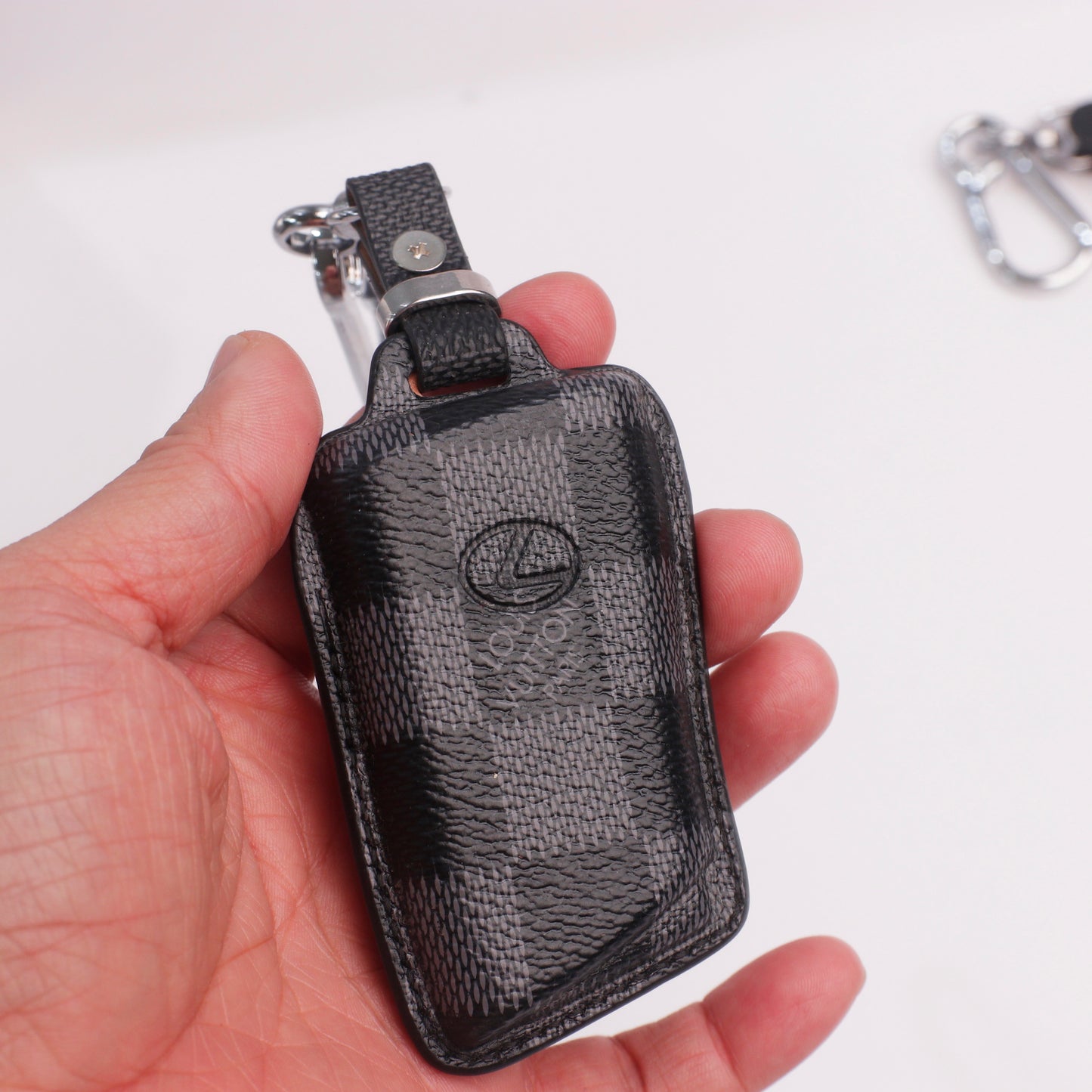 Handmade Upcycled Louis Vuitton Key Fob Case for Lexus – Limited Edition Luxury