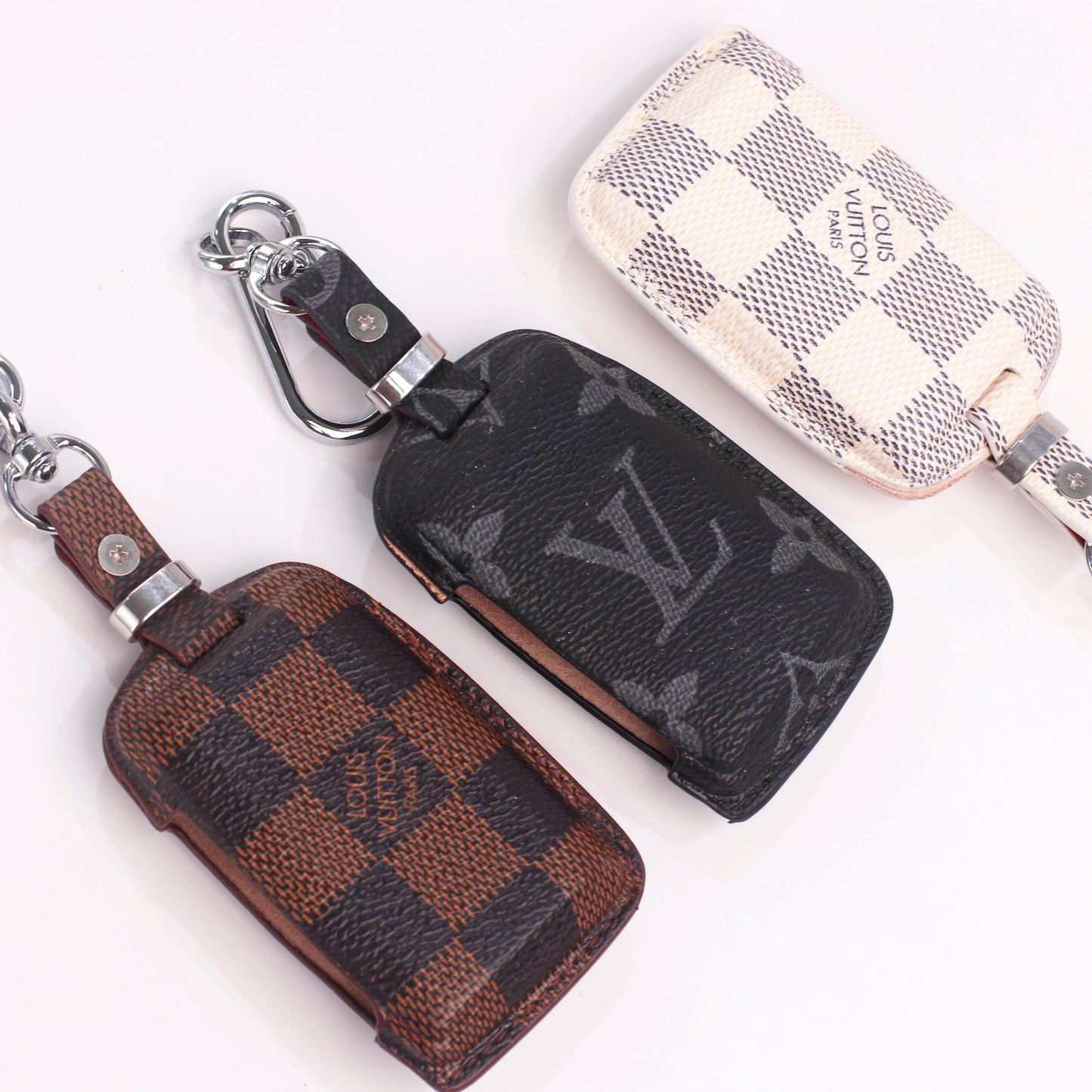 Handmade Upcycled Louis Vuitton Key Fob Case for Mazda – Unique & Eco-Luxury
