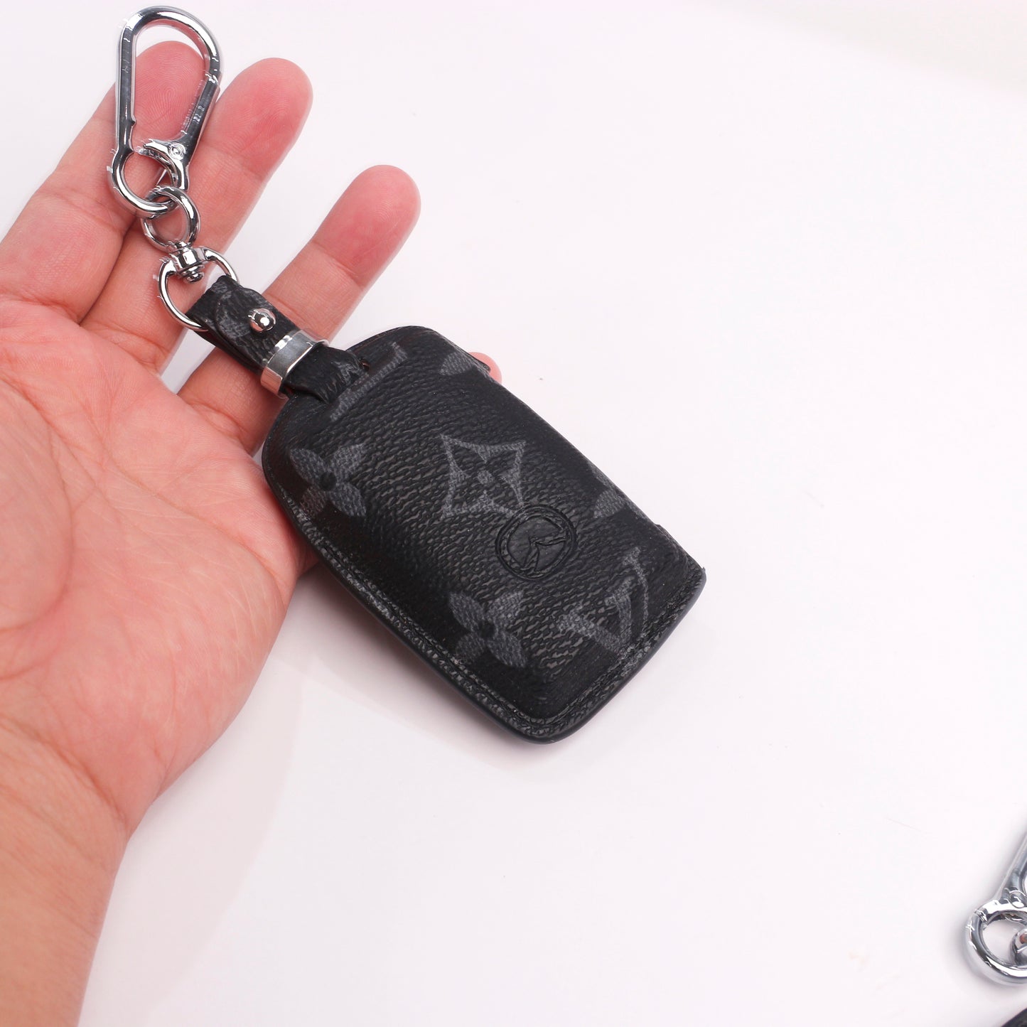 Handmade Upcycled Louis Vuitton Key Fob Case for Mazda – Unique & Eco-Luxury