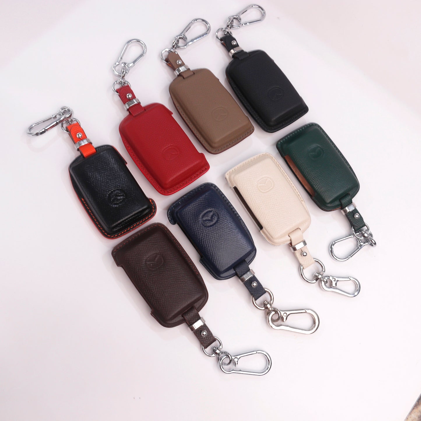 Handmade Epsom Leather Key Fob Case for Mazda – Scratch Resistant & Luxury