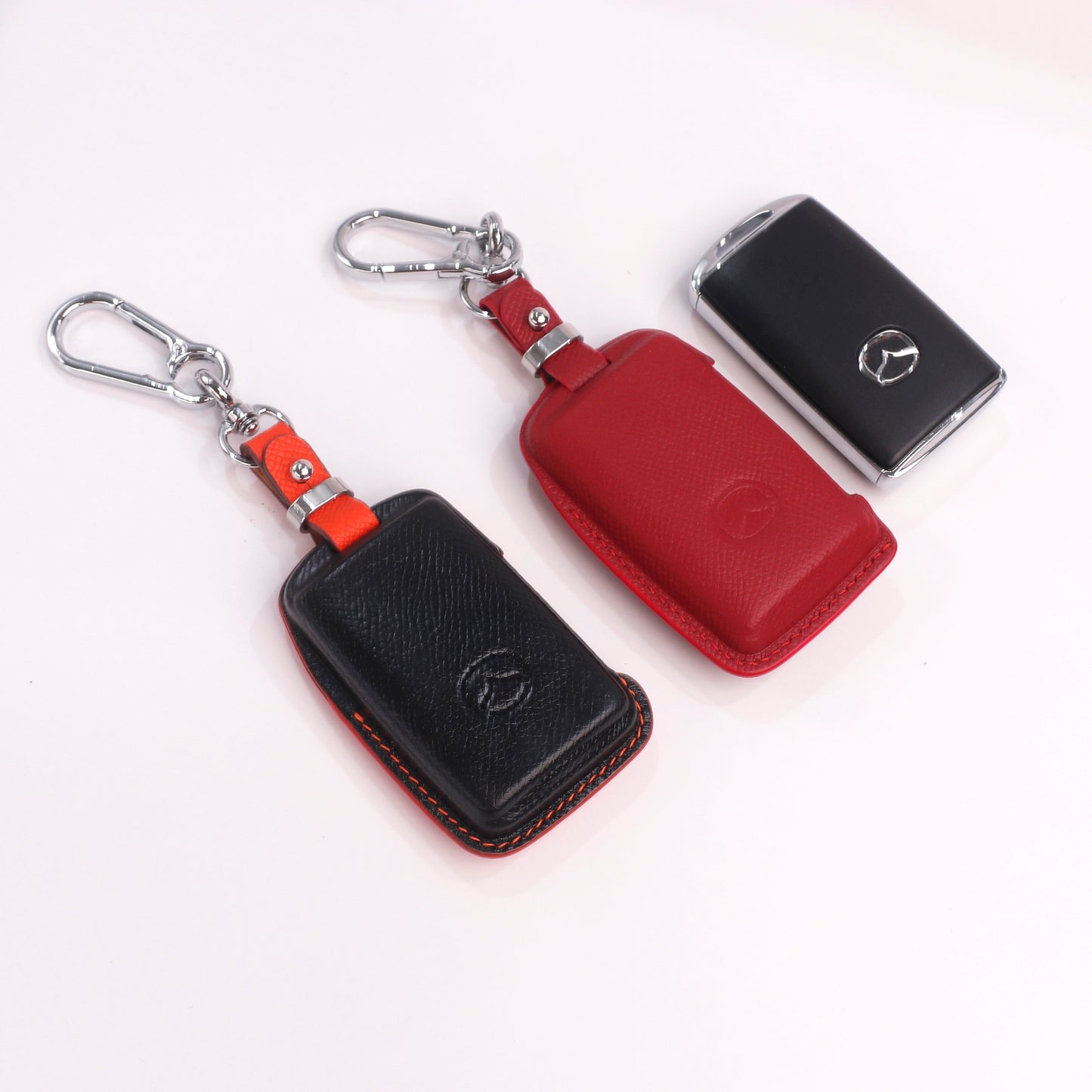 Handmade Epsom Leather Key Fob Case for Mazda – Scratch Resistant & Luxury