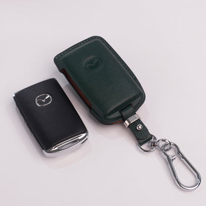 Handmade Epsom Leather Key Fob Case for Mazda – Scratch Resistant & Luxury