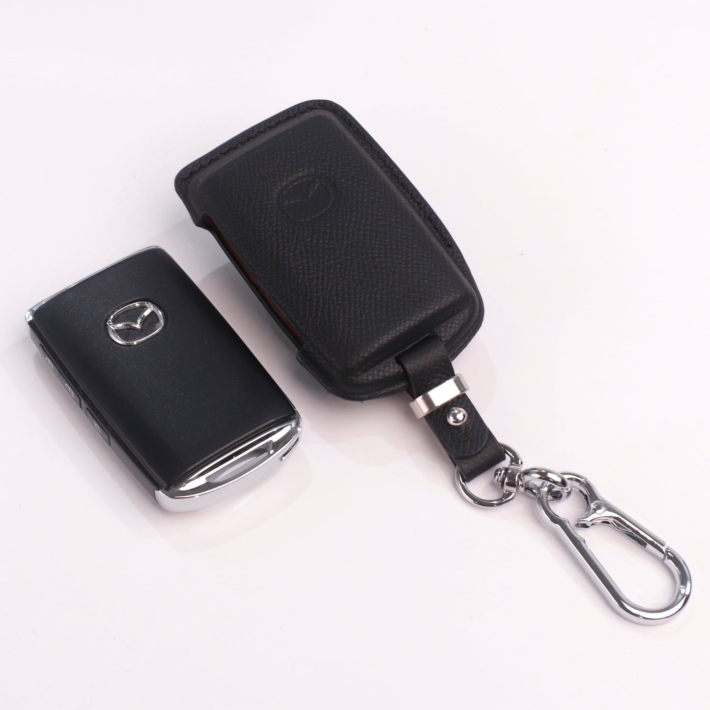 Handmade Epsom Leather Key Fob Case for Mazda – Scratch Resistant & Luxury