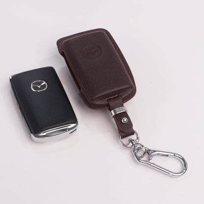 Handmade Epsom Leather Key Fob Case for Mazda – Scratch Resistant & Luxury