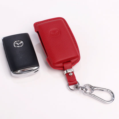 Handmade Epsom Leather Key Fob Case for Mazda – Scratch Resistant & Luxury