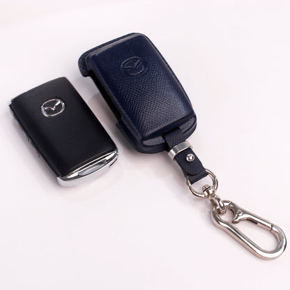 Handmade Epsom Leather Key Fob Case for Mazda – Scratch Resistant & Luxury