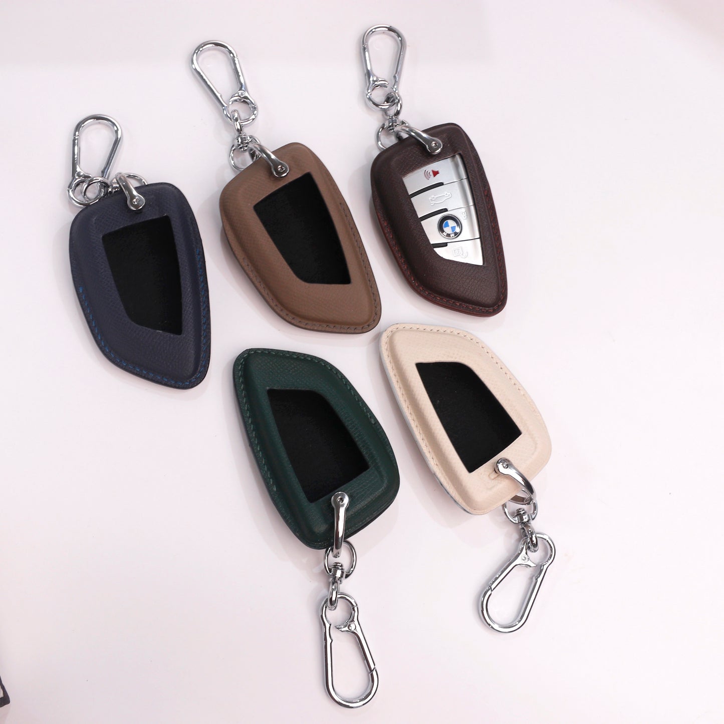 Handmade Epsom Leather Key Fob Case for BMW – Scratch Resistant & Luxury
