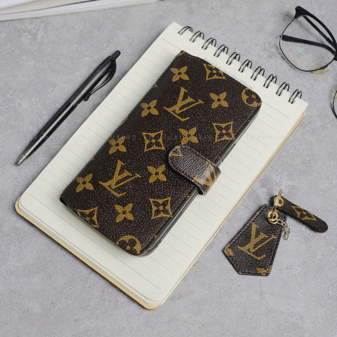 Handmade LV Canvas iPhone Wallet Case – Upcycled Luxury | Strapcrafted