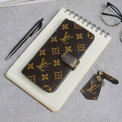 Handmade LV Canvas iPhone Wallet Case – Upcycled Luxury | Strapcrafted