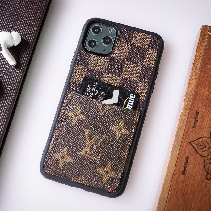 Authentic LV Canvas iPhone Wallet Case - Monogram Card Holder