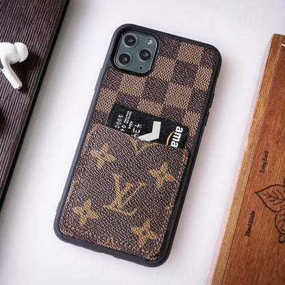 Authentic LV Canvas iPhone Wallet Case - Monogram Card Holder