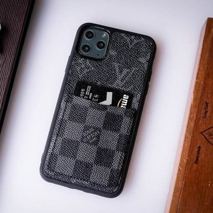 Authentic LV Canvas iPhone Wallet Case - Monogram Card Holder