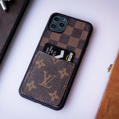Authentic LV Canvas iPhone Wallet Case - Monogram Card Holder