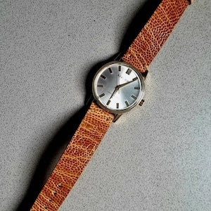 Handmade Ostrich Golden Yellow Slim Leather Watch Strap - Premium Exotic