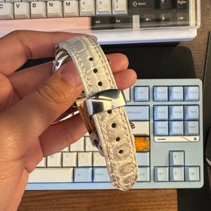 Handmade Alligator Himalaya Watch Band Strap - Personalized Custom Leather