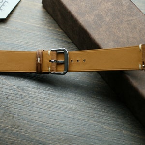 Handmade Brown Alligator Vietnam Minimalist Leather Watch Strap