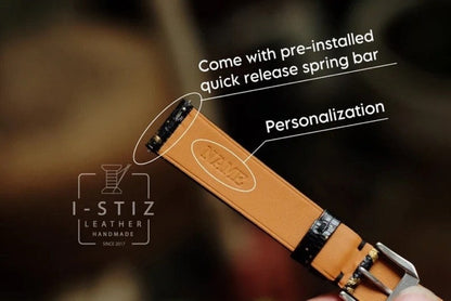 Handmade Alligator Himalaya Watch Band Strap - Personalized Custom Leather