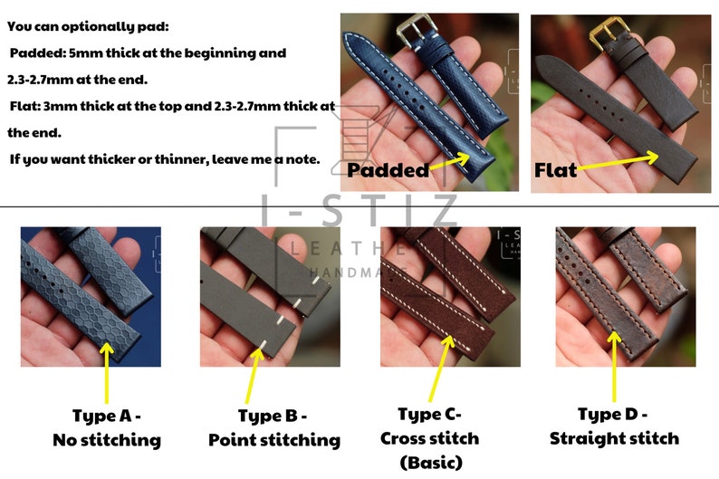 Handmade Alligator Himalaya Watch Band Strap - Personalized Custom Leather