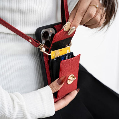 Personalized Epsom Leather iPhone Wallet Case - Handcrafted Slim Fit